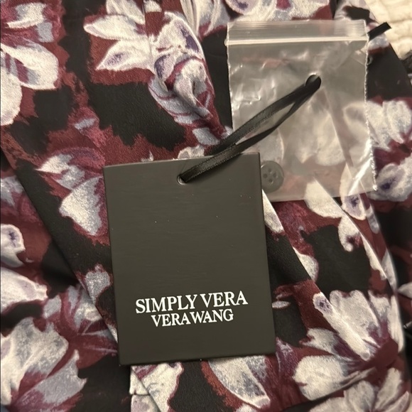 Simply Vera Vera Wang Black and Purple Fit and Flare Midi Dress - Picture 11 of 13
